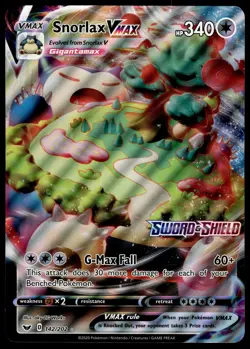 Snorlax VMAX 142/202 JUMBO OVERSIZED Black Star Promo Pokemon Card - Image 1