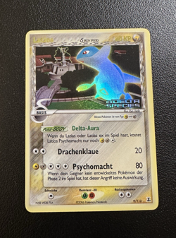 2006 Pokemon Latios Delta Species Stamp Reverse Holo Deutsch Rare Raw EX - Image 1