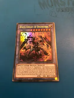 YUGIOH Ultra Rare White Knight Of Dogmarika LIOV-EN032 1st Edition - Image 1