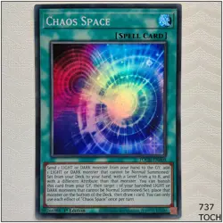 Chaos Space - TOCH-EN009 - Super Rare 1st Edition Yugioh - Image 1