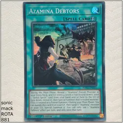 Azamina Debtors - ROTA-EN054 - Super Rare 1st Edition Yugioh - Image 1