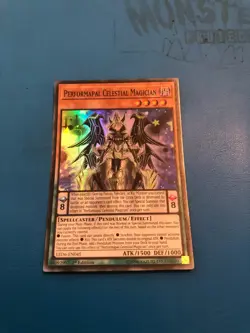 YUGIOH Super Rare Performapal Celestial Magician LED6-EN045 1st Edition - Image 1