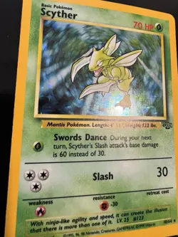Pokemon TCG Scyther Jungle 10/64 Holo Unlimited Holo Rare - Image 4