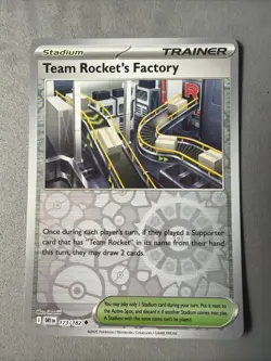 Pokemon TCG * Destined Rivals 173/182 Team Rocket's Factory U* REVERSE HOLO * NM - Image 1