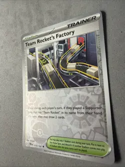 Pokemon TCG * Destined Rivals 173/182 Team Rocket's Factory U* REVERSE HOLO * NM - Image 2