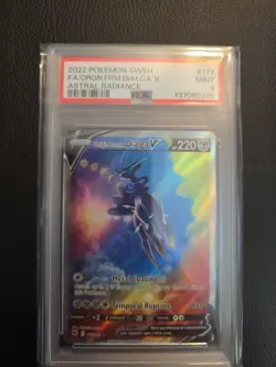 2022 Pokemon Swsh Fa/orgn.frm.Dialga V Astral Radiance #177 PSA 9 - Image 1
