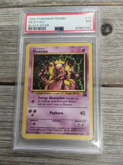 PSA 7 2000 Pokemon Promo Mewtwo Black Star - Image 1