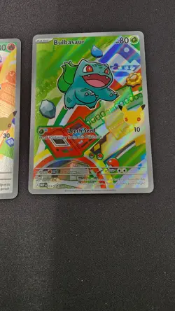 Pokemon TCG First Partner Illustration Collection Series 1 Kanto GEN 1 Starters - Image 2