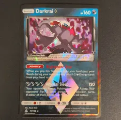 Pokemon Darkrai Prism Star Holo SM-Ultra Prism 77/156 Basic 160 HP - Image 1
