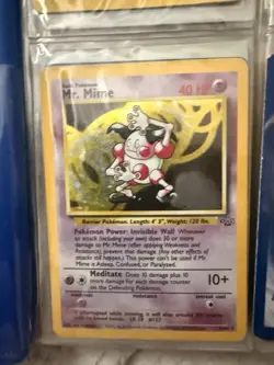 Pokemon TCG Mr. Mime Jungle Holographic - Image 1