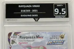 Pokemon Evolving Skies Rayquaza VMAX 218/203 Alternative Art Alt Holo MINT + 9.5 - Image 3