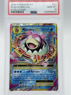 M Slowbro EX 27-108 PSA 10 Pokemon XY Evolutions Full Art Holo - Image 2