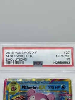 M Slowbro EX 27-108 PSA 10 Pokemon XY Evolutions Full Art Holo - Image 3