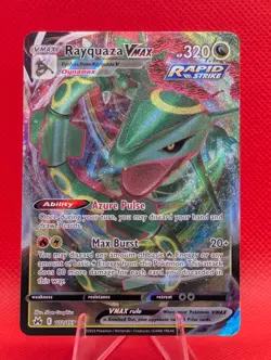 RAYQUAZA VMAX 102/159 HOLO VMAX RARE CROWN ZENITH POKEMON NM/M RAYQUAZA VMAX - Image 1