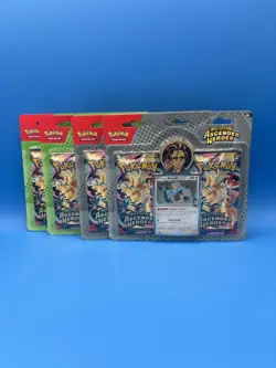 Lot Of 4 Pokemon Ascended Heroes 2-Pack Blister Bundle Larry Erika Sealed New - Image 1