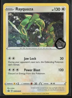 Rayquaza SWSH029 Holo Promo Sword & Shield Promo Swirl Near Mint - Image 1