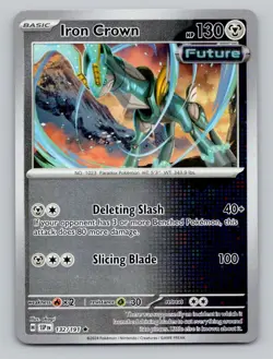 Reverse Holo Iron Crown 132/191 Rare Surging Sparks Pokemon - Image 1