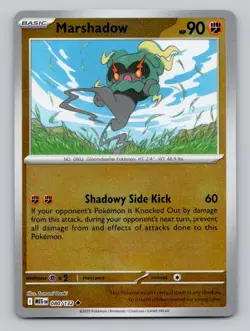 Reverse Holo Marshadow 080/132 Uncommon Mega Evolution Pokemon - Image 1