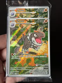 Pokemon TCG Perfect Order ⚠Pokemon Center Exclusive ⚠ Tyrunt 070 Sealed Promo - Image 1