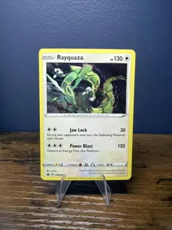 Pokemon Rayquaza SWSH029 Holo Rare Black Star Promo Crown Zenith - Image 1