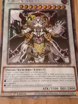 YuGiOh Chaos Angel RA05-EN043 Platinum Secret Rare MINT See Pictures - Image 3