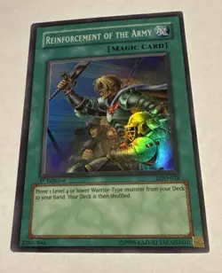 Yu-Gi-Oh! - Reinforcement Of The Army - LOD-028 - Super Rare Holo 1st Edition NM - Image 1