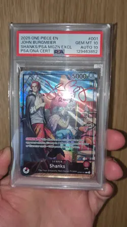 One Piece - Shanks Magazine Exclusive PSA 10 - Signed By John Burgmeier - Pop 2 - Image 2