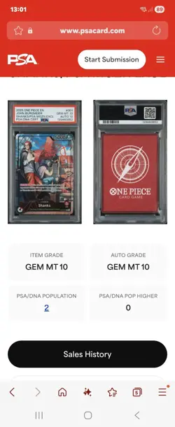 One Piece - Shanks Magazine Exclusive PSA 10 - Signed By John Burgmeier - Pop 2 - Image 4