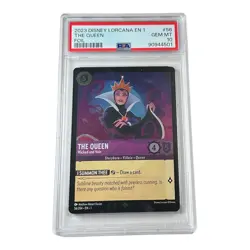Disney Lorcana The First Chapter The Queen - Wicked and Vain #56 FOIL PSA 10 - Image 1