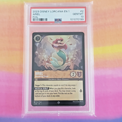 PSA 10 GEM MT Ariel Spectacular Singer FOIL Disney Lorcana First Chapter #2 - Image 2