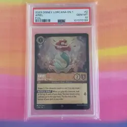 PSA 10 GEM MT Ariel Spectacular Singer FOIL Disney Lorcana First Chapter #2 - Image 5