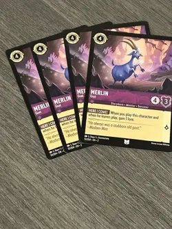 Disney Lorcana Merlin - Goat 51/204 x4 Playset Rise of the Floodborn. - Image 1