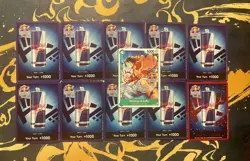 MONKEY D LUFFY RED BULL X ONE PIECE PRB02-005 PROMOTION CARD AND DOUBLE DON - Image 1