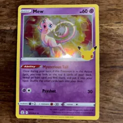 Pokemon Mew TCG Celebrations Card 11/25 NM Condition - Image 2