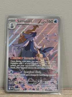 Pokemon TCG Samurott 107/086 White Flare Illustration Rare Holo Card MINT - Image 1