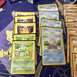 Vintage 151 Pokemon Card Lot Shadowless - Image 2