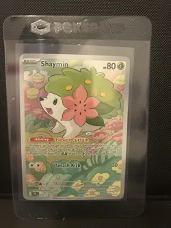 Pokemon TCG Shaymin Card S&V Destined Rivals 185/182 Illustration Rare - Image 1