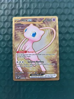Mew ex Metal Card 205/165 Scarlet & Violet 151 UPC Promo Near Mint Pokemon Card - Image 1