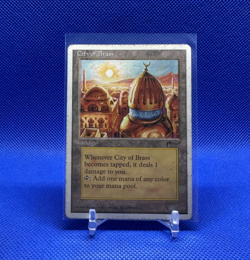 MTG Magic City of Brass Chronicles 1995 Land Card Regular Mark Tedin English - Image 1