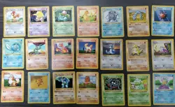Pokemon Base Set Shadowless Lot - 21 Cards - No Doubles - Image 1