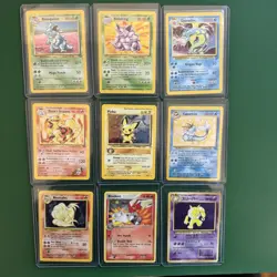 Vintage Pokemon Holo Lot | 9 Cards | Pichu, Arcanine, Gyarados - Image 1