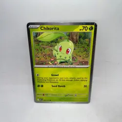 Chikorita (Cosmos Holo) 008/217 Holo Miscellaneous Cards & Products Pokemon NM - Image 1
