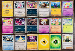 Pokemon Card Collection Lot Rare Trainer Energy Bulk + Sleeves Fresh Protected - Image 1