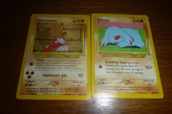 (2)Pokemon Neo Destiny Cards Non-Holo Hitmonchan,Phanpy 69,76 - Image 1