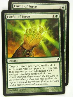 MTG Magic: the Gathering Cards: FISTFUL OF FORCE x2: LRW - Image 1