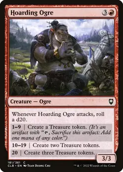 NM Foil Hoarding Ogre, MTG, Baldur's Gate, Magic, 181 - Image 1
