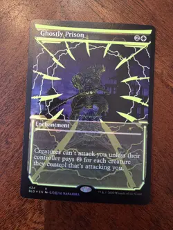 1x Ghostly Prison NEON YELLOW Foil NM - Magic MTG SLD Secret Lair x1 - Image 1