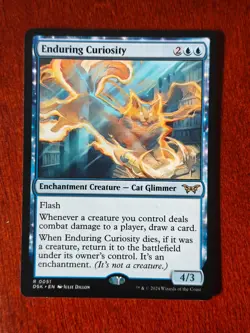Enduring Curiosity Duskmourn: House of Horror Regular NM MTG - Image 1