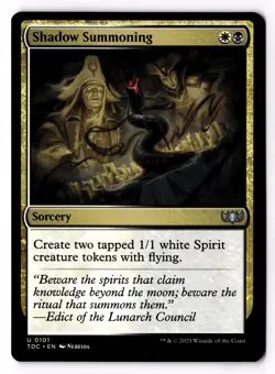 Shadow Summoning 101 Commander: Tarkir: Dragonstorm Normal NM - Image 1