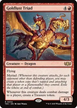 NM Goldlust Triad, MTG, Tarkir: Dragonstorm, Magic the Gathering, 34 - Image 1